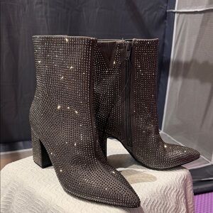 a new day Black Studded Heeled Boots